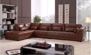 Leatherette L-Shaped Corner Sofa