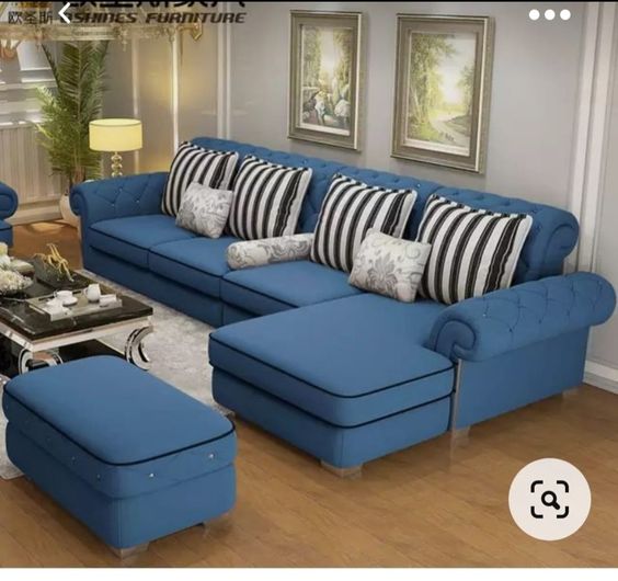 Budget-Friendly L-Shaped Sectional Sofaset