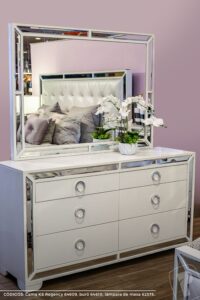 Elegant Dresser and Mirror Set