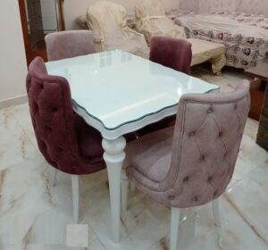 Luxury 2 tone Wooden Dining Table