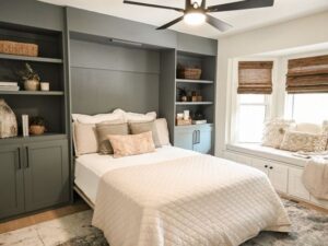 Murphy Bed with Barn Door Facade