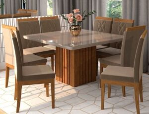 Affordable Marble-Top Dining Table