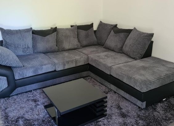 Compact Corner Sofaset with USB Ports