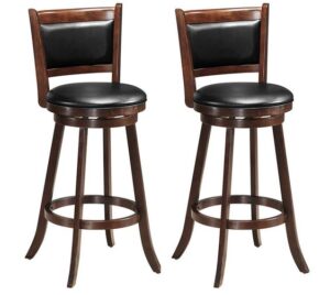 Swivel Design Wooden Bar Stool