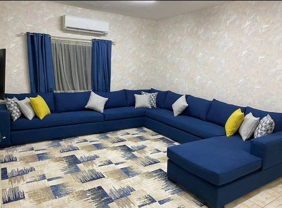 Budget Sectional Sofaset with Ottoman