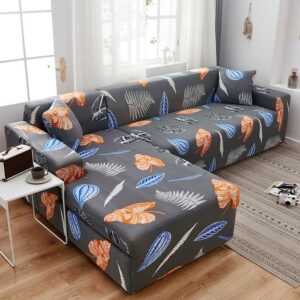 Microfiber Upholstered L-Shaped Sofa 4 seater