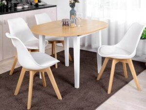 Affordable Wooden Butterfly Leaf Dining Table