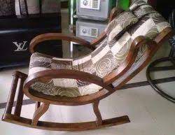 Modern Wooden Rocking Lounger