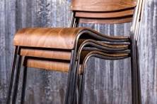 Stackable Wooden Bar Stool