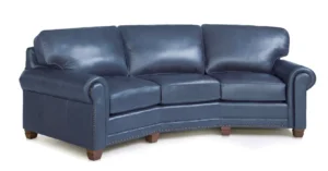 Leather Upholstered Conversation Sofaset