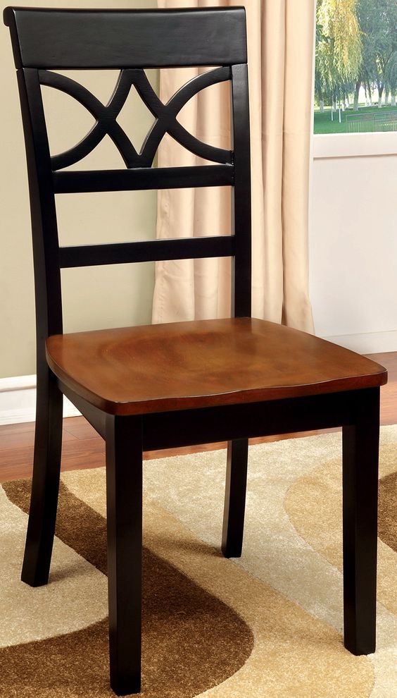 Elegant Cross-Back Wooden Dining Chair