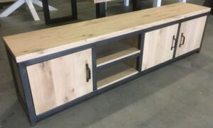 The Metal and Wood TV Stand
