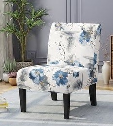 Floral Print Slipper Chair