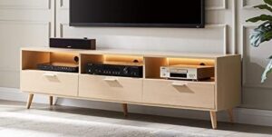 Whimsical TV Stand with Colorful Accents