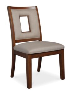 Sleek Slat-Back Wooden Dining Chair