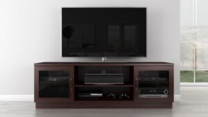 Contemporary TV Stand with Built-In Speakers