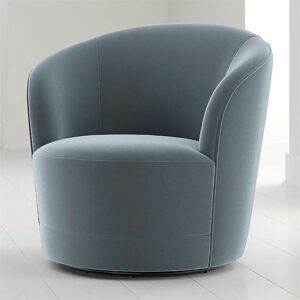 Modern Barrel Chair with Geometric Print