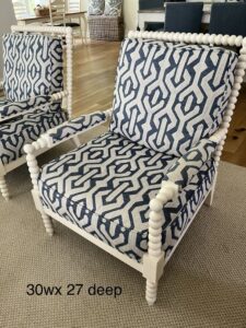 Coastal-Inspired Slipper Chair