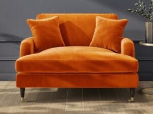 Retro Revival Velvet Armchair