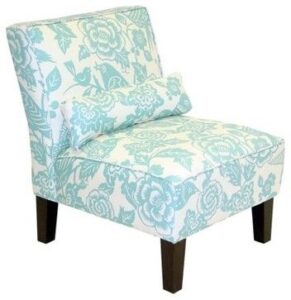 Floral Print Slipper Chair