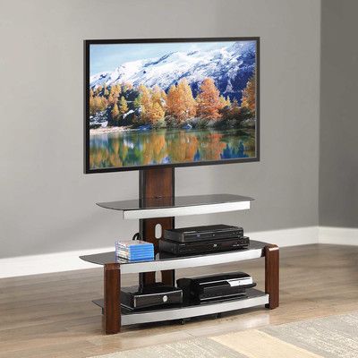 Contemporary TV Stand with Swivel Mount