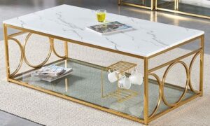 Geometric Metal Center Table