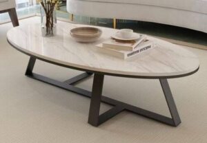 Marble-Topped Coffee Table