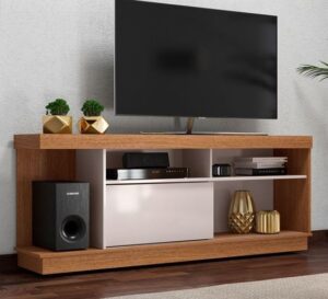 Bohemian-Inspired TV Stand with Eclectic Design