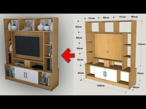 Rotating Cube TV Stand