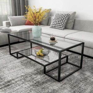 Geometric Metal Coffee Table