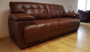 Classic Comfort Leather Sofa Set