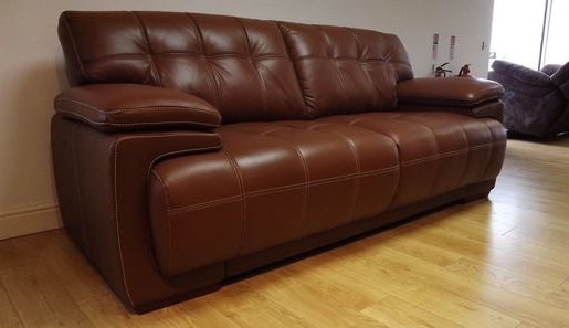 Classic Comfort Leather Sofa Set