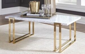 Marble-Topped Coffee Table