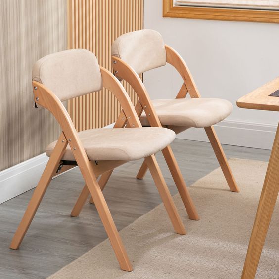 Versatile Folding Wooden Dining Chair