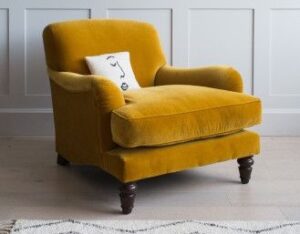 Retro Revival Velvet Armchair