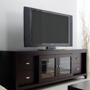 Contemporary TV Stand with Built-In Speakers