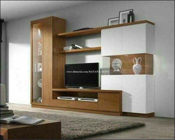 Modern TV Console with Built-In Storage