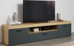 Classic Wooden TV Stand with Storage Drawers