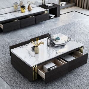 Marble-Topped Center Table
