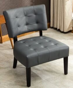 Leather Slipper Chair