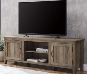 Coastal-Inspired TV Stand with Nautical Accents