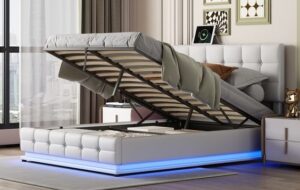 Adjustable Bed with Night Light Illumination
