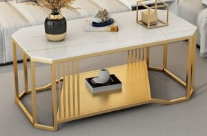 Geometric Metal Center Table