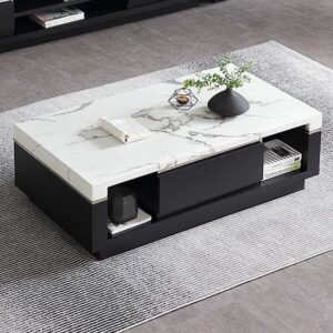 Marble-Topped Center Table