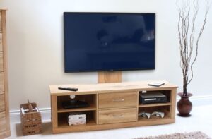 Contemporary TV Stand with Swivel Mount