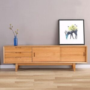 Mid-Century Modern TV Stand with Hairpin Legs