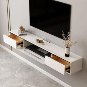 Scandinavian-Inspired Wall-Mounted TV Console
