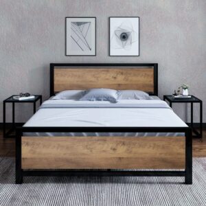 Industrial-Inspired Bed Frame