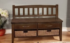 Entry Door way storage bench