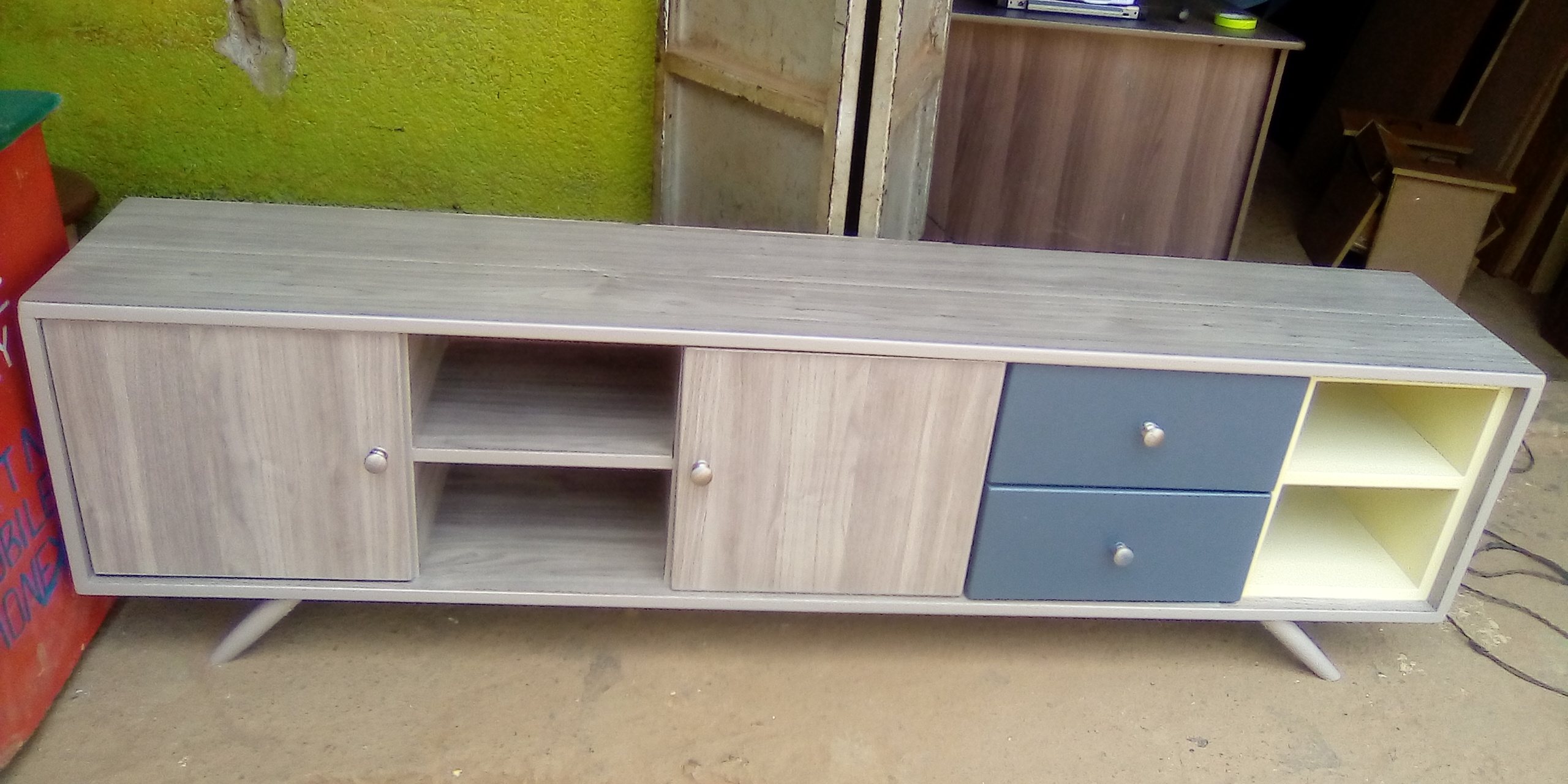Scandinavian-Inspired TV Stand with Drawers